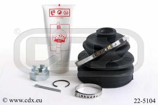 Jeu de joints-soufflets, arbre de commande CDX 22-5104