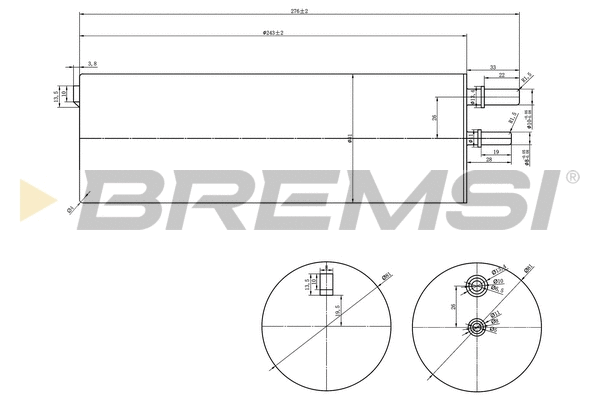 Filtre à carburant BREMSI FE0821