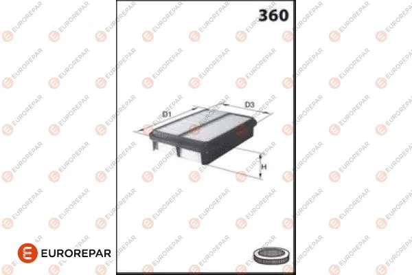 Filtre à air EUROREPAR 1682256180