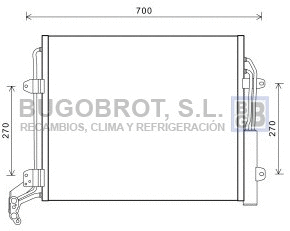 Condenseur, climatisation BUGOBROT 62-VW5324