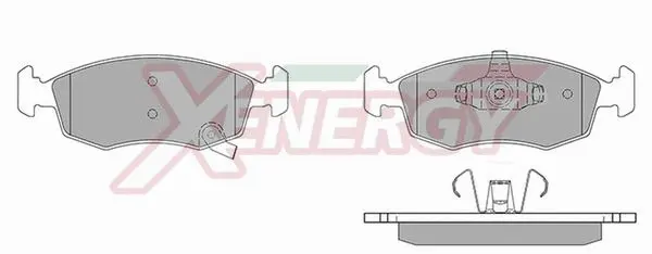 Kit de plaquettes de frein, frein à disque AP XENERGY X41121