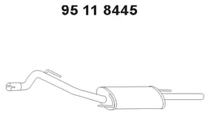 Silencieux arrière EBERSPÄCHER 95 11 8445