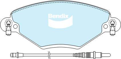 Kit de plaquettes de frein, frein à disque BENDIX-SEA DB2016 EURO+