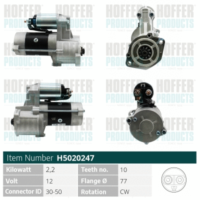 Démarreur HOFFER H5020247