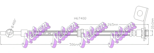 Flexible de frein KAWE H6740Q