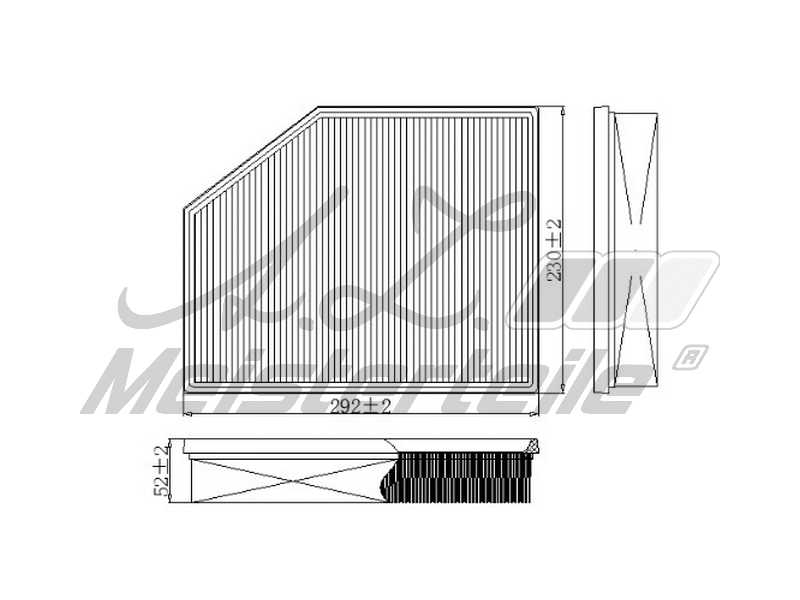 Filtre à air A.Z. Meisterteile AZMT-41-030-1983