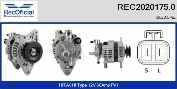 Alternateur RECOFICIAL REC2020175.0