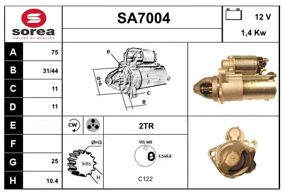 Démarreur SERA SA7004
