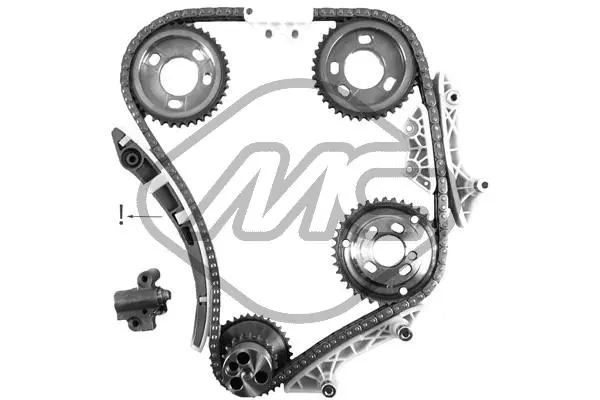 Kit de distribution par chaîne Metalcaucho 58383