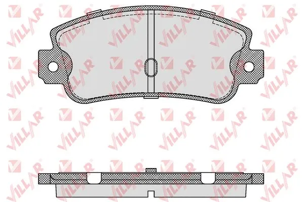 Kit de plaquettes de frein, frein à disque VILLAR 626.0106