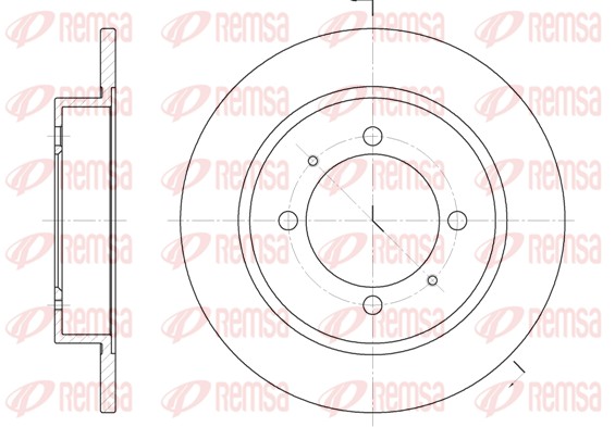 Disque de frein REMSA 6447.00
