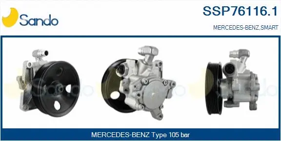 Pompe hydraulique, direction SANDO SSP76116.1