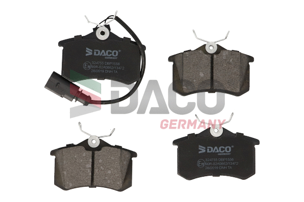 Kit de plaquettes de frein, frein à disque DACO Germany 324755