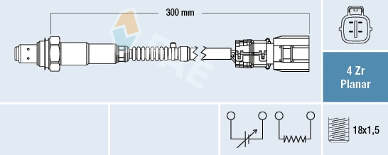 Sonde lambda FAE 77683