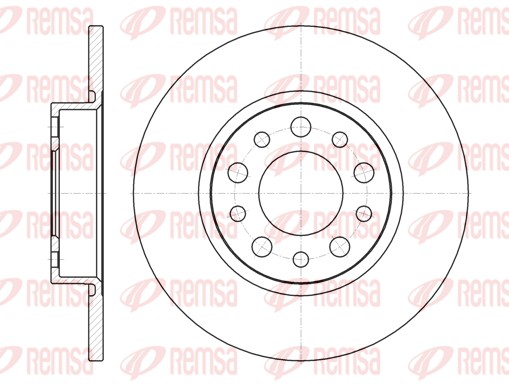 Disque de frein REMSA 6967.00