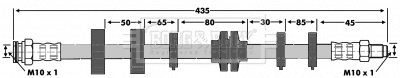 Flexible de frein BORG & BECK BBH6013