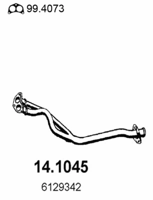Tuyau d'échappement ASSO 14.1045