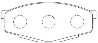 Kit de plaquettes de frein, frein à disque AISIN ASN-66
