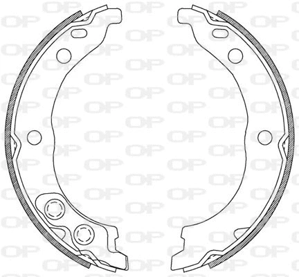 Jeu de mâchoires de frein OPEN PARTS BSA2206.00