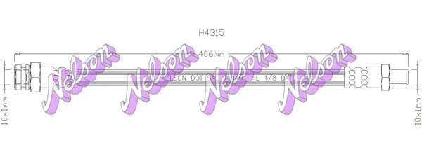Flexible de frein KAWE H4315