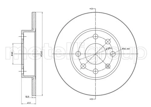 Disque de frein CIFAM 800-568C
