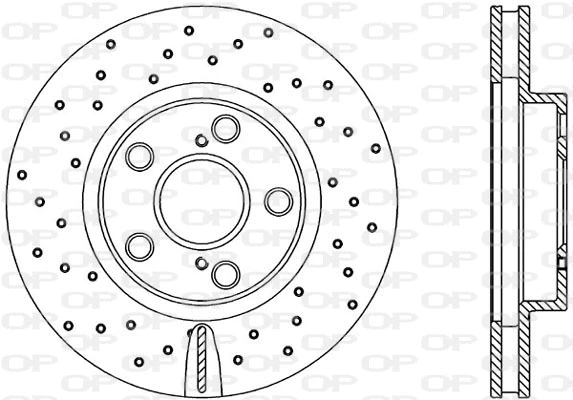 Disque de frein OPEN PARTS BDRS1874.25