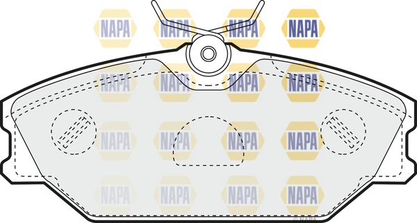 Kit de plaquettes de frein, frein à disque NAPA NBP1007