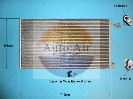 Condenseur, climatisation AUTO AIR GLOUCESTER 16-1279A