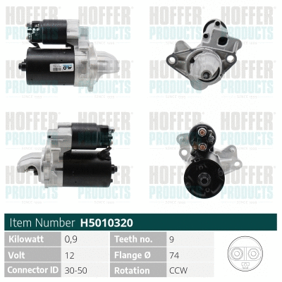 Démarreur HOFFER H5010320