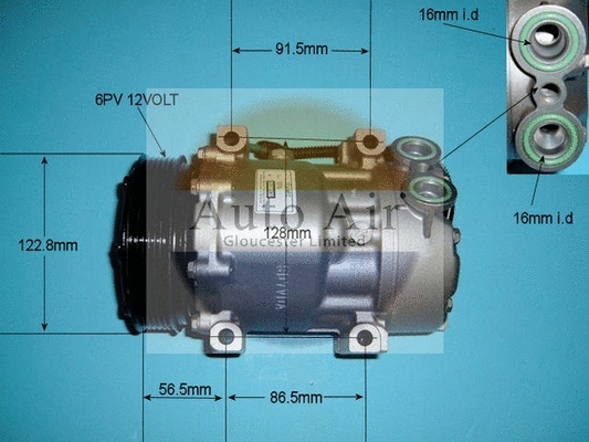 Compresseur, climatisation AUTO AIR GLOUCESTER 14-3542R