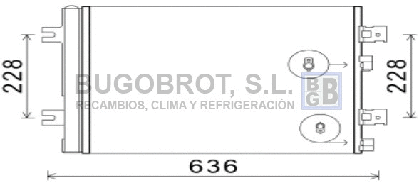 Condenseur, climatisation BUGOBROT 62-RT5467