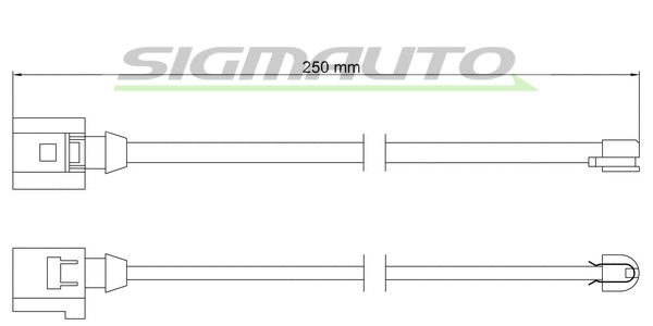 Contact d'avertissement, usure des plaquettes de frein SIGMAUTO WI0767