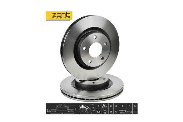 Disque de frein ZentParts Z06070