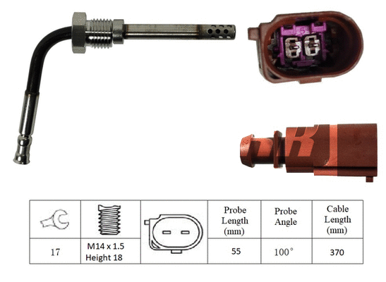 Capteur, température des gaz LEMARK LXT021