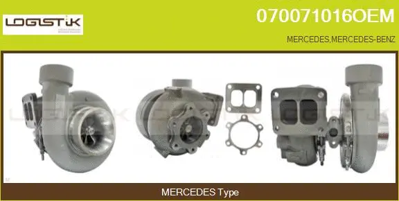 Turbocompresseur, suralimentation LGK 070071016OEM