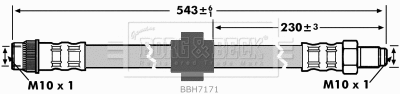 Flexible de frein BORG & BECK BBH7171