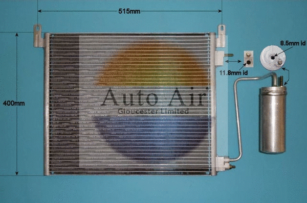 Condenseur, climatisation AUTO AIR GLOUCESTER 16-6516