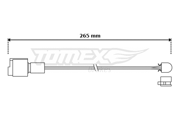 Contact d'avertissement, usure des plaquettes de frein TOMEX Brakes TX 30-83