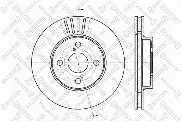 Disque de frein STELLOX 6020-4582V-SX