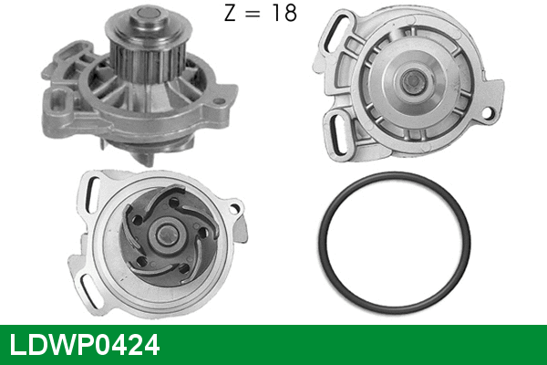 Pompe à eau, refroidissement du moteur LUCAS LDWP0424