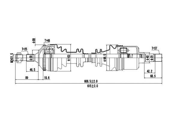 Arbre de transmission DYNAMATRIX DDS245178