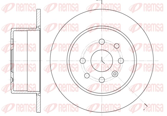 Disque de frein REMSA 6252.00