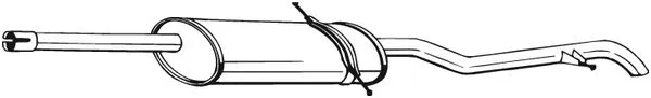 Silencieux arrière BOSAL 286-555