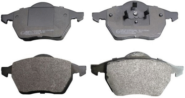 Kit de plaquettes de frein, frein à disque DENCKERMANN B110040