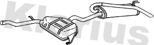 Silencieux arrière KLARIUS 260621