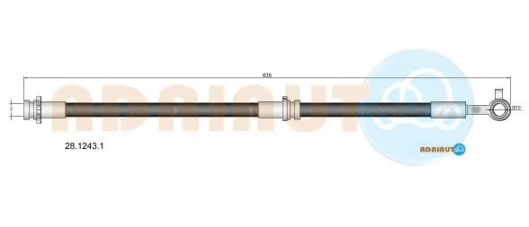 Flexible de frein ADRIAUTO 28.1243.1