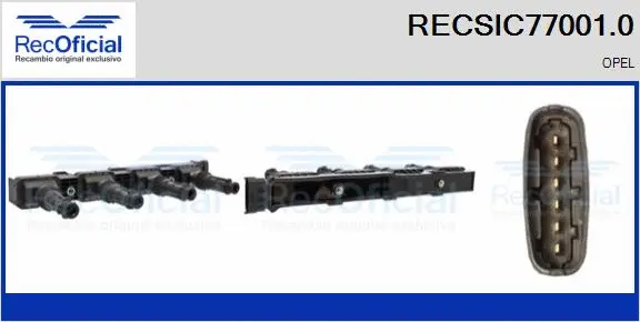 Bobine d'allumage RECOFICIAL RECSIC77001.0