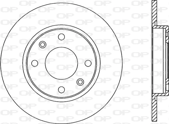 Disque de frein OPEN PARTS BDR1431.10