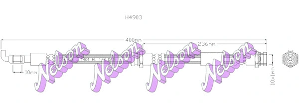 Flexible de frein KAWE H4903