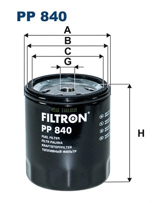 Filtre à carburant FILTRON PP 840